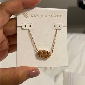 Rose gold Elisa druzy necklace!!